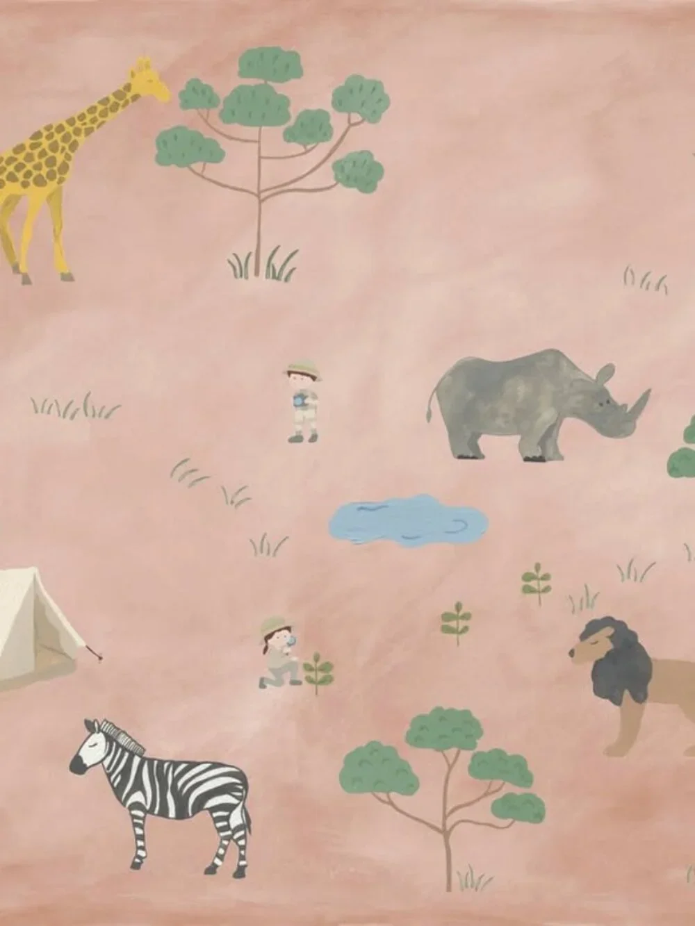 Safari Peel-and-Stick Wallpaper (High-end, Brand New in Box)